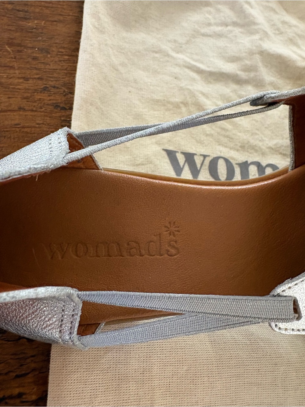 Silver Slingback Open-Toe Womads - Picture 4 of 6